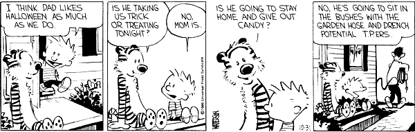 Calvin and Hobbes Halloween - 1986
