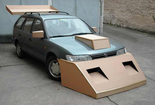 Cardboard car modification - 01