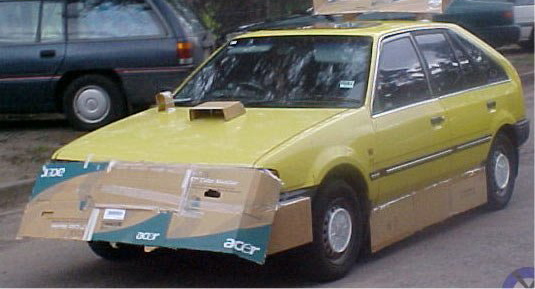 Cardboard car modification - 02