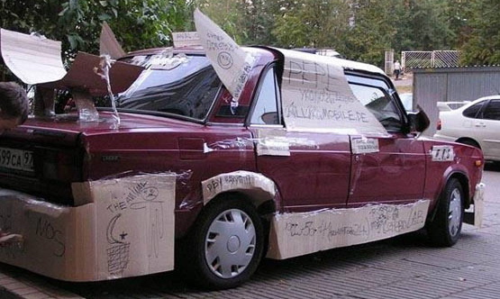 Cardboard car modification - 07