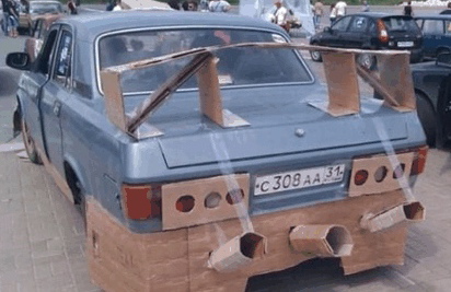 Cardboard car modification - 10