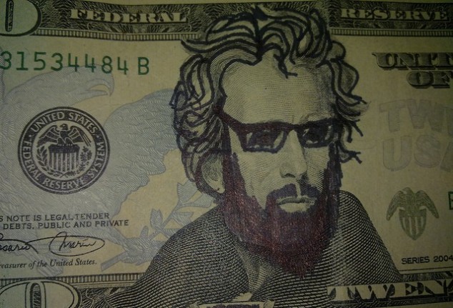 Defaced currency 14