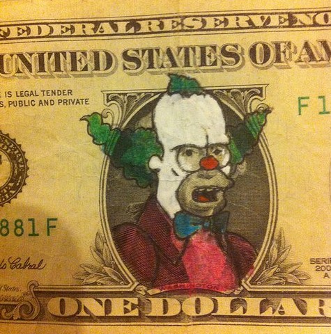 Defaced currency 18