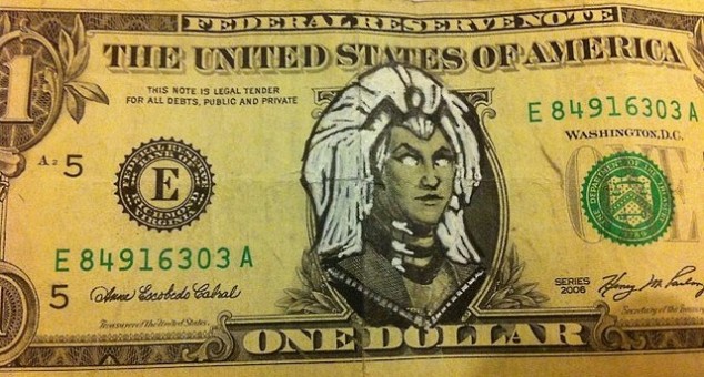 Defaced currency 19