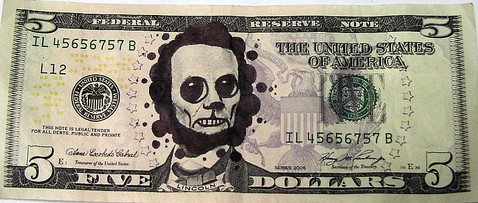 Defaced currency 22