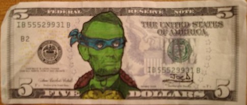 Defaced currency 6