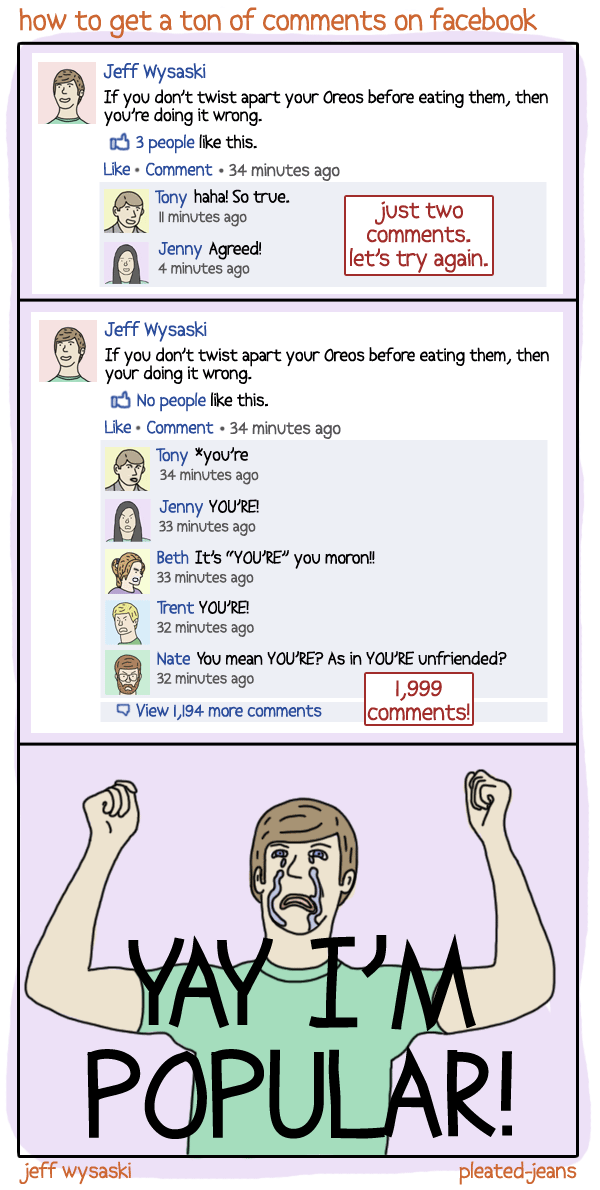 Facebook Comments - Pleated Jeans