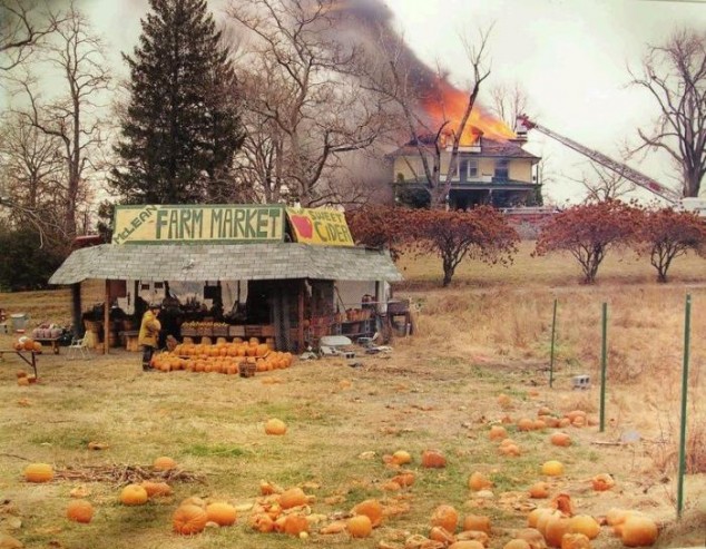 Fireman Buying Pumpkins