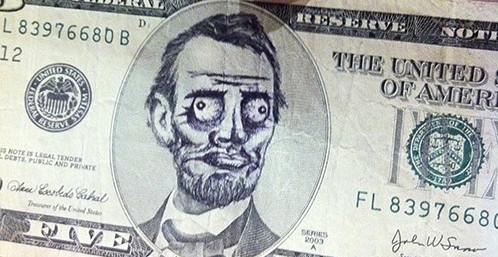 Defaced currency 11