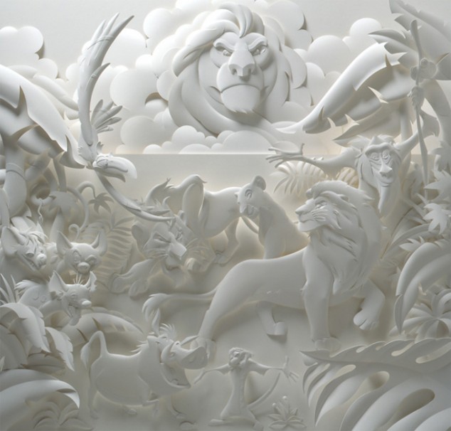 Lion King paper sculpture