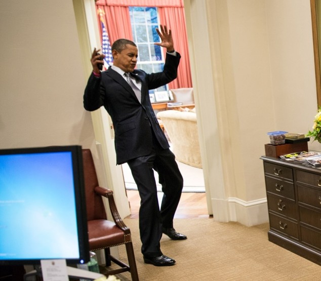 Obama in Spider-Man's Web - detail 02