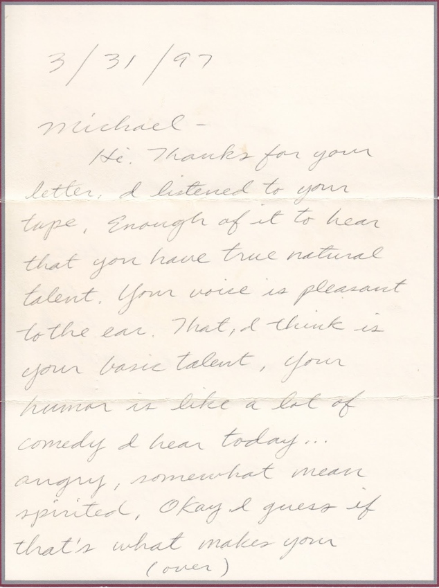Phil Hartman Letter - 01