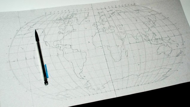 Quilled World Map - 02
