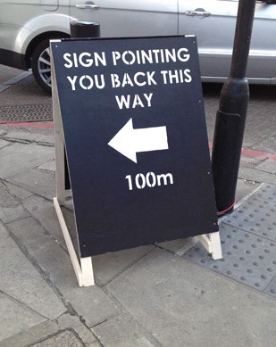 Recursive, self-referential sign - 02