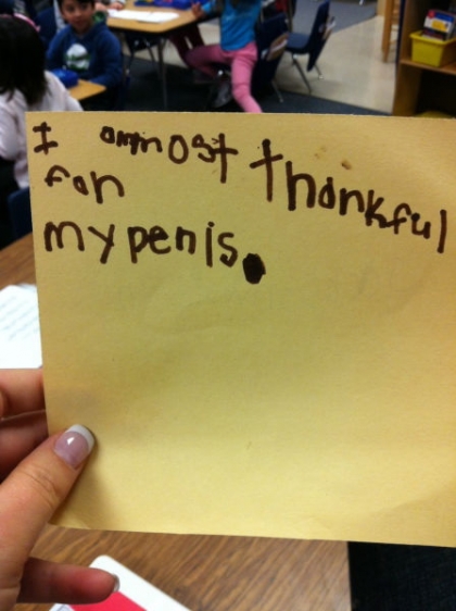 Thankful for Penis