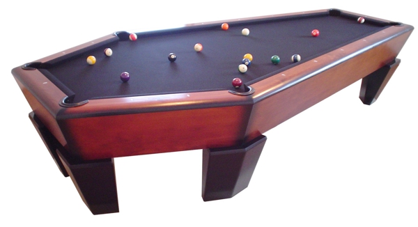 Unusually-shaped Pool Table - Coffin