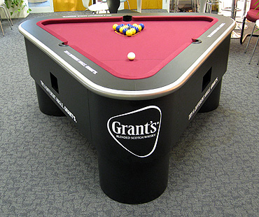Unusually-shaped Pool Table - Triangle