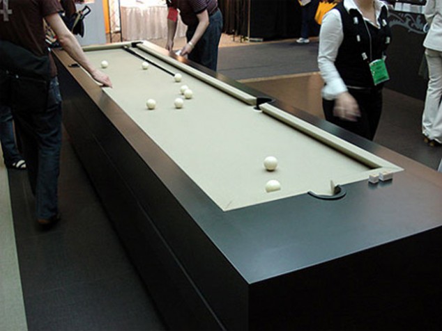 Unusually-shaped Pool Table - elongated
