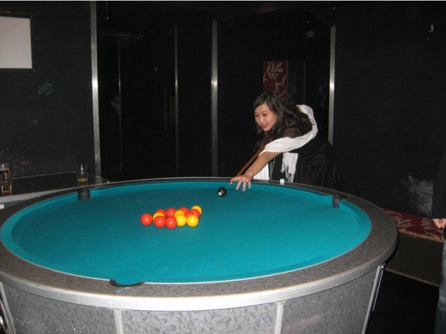 Unusually-shaped Pool Table - round