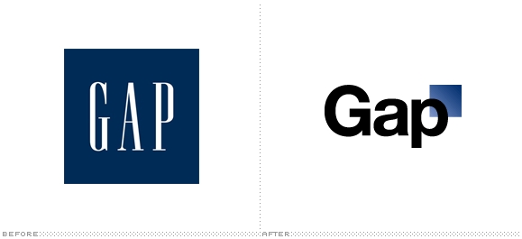 Gap's logo: Before and after