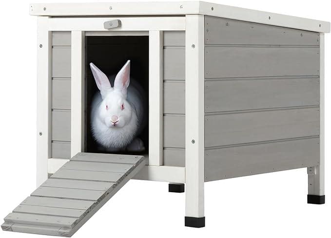 CO-Z Outdoor Cat House Rabbit Hutch Weatherproof Shelter