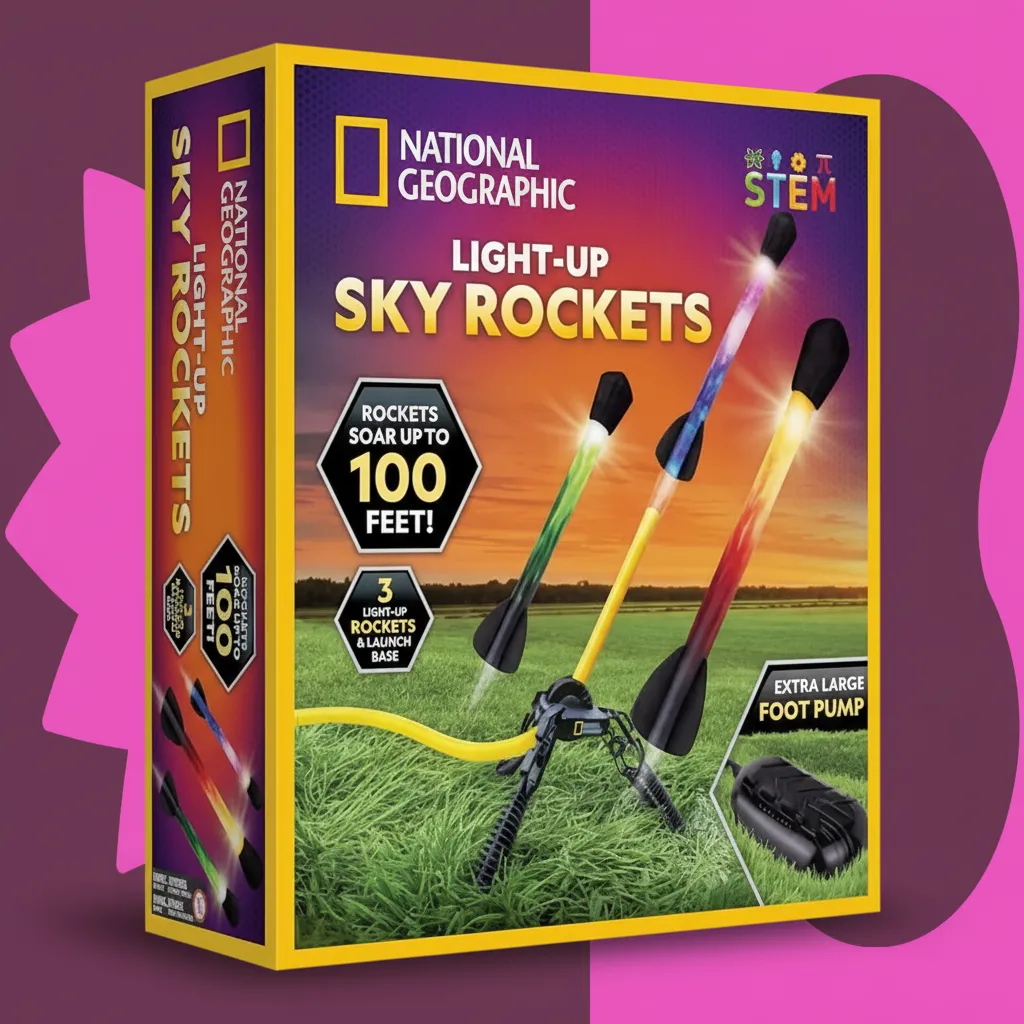 Launch into fun with LED light-up rockets!