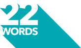 El logo de 22words