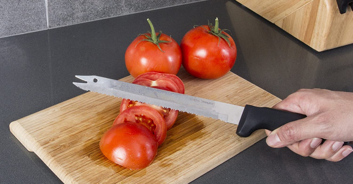 Bright Hobby Stainless Steel Meat Carving Knife - Razor Sharp 12 in Large  Slicer Carving Knife