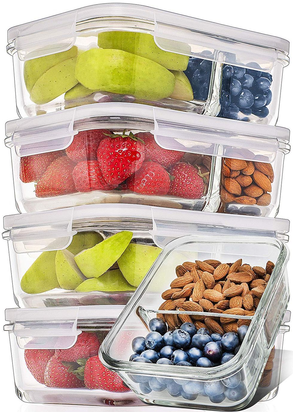 Perfect Leak-Proof 22 Oz Reusable Glass Meal Prep & Food Storage Containers  with Lids - Oven, Freezer & Microwave Safe - Ideal - AliExpress