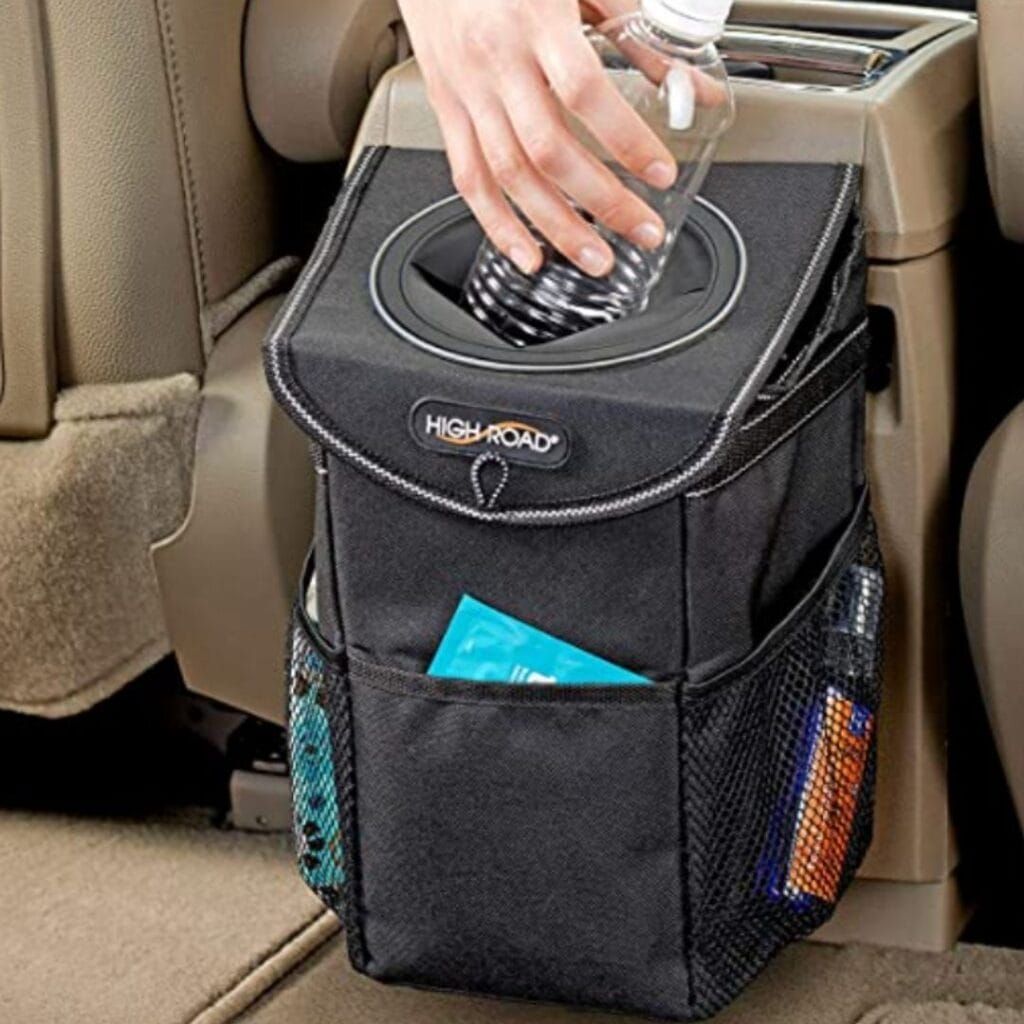 A Trash Can for Your Car Because Cup Holders Are for Cups