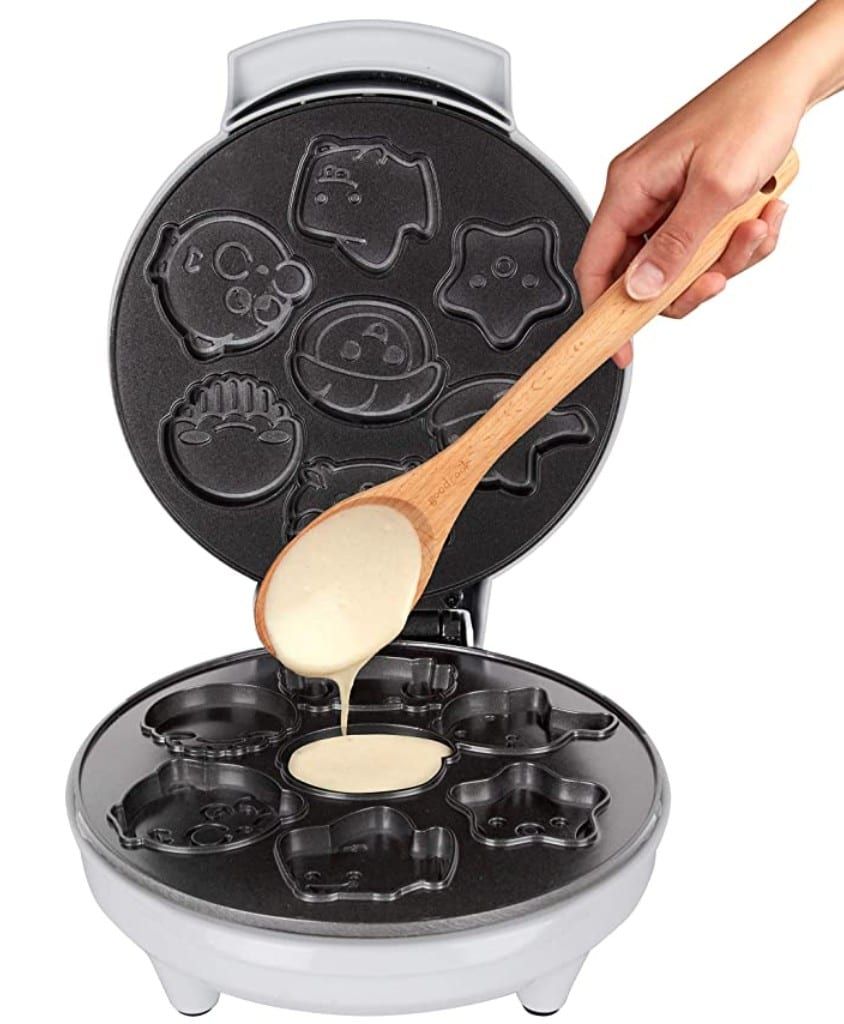 Cucina Pro Gingerbread Man Mini Waffle Maker - Make this Christmas Special  for Kids with Cute 4 Inch Waffler Iron, Electric Non Stick