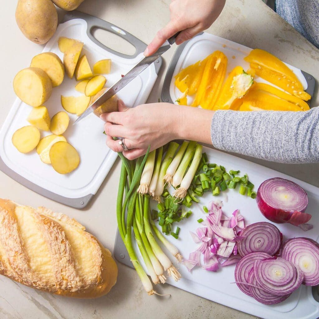 Simply Genius (8 Piece) Extra Thick Cutting Boards for Kitchen Prep, Non  Slip Flexible Cutting Mat Set, Dishwasher Safe, BPA Fre