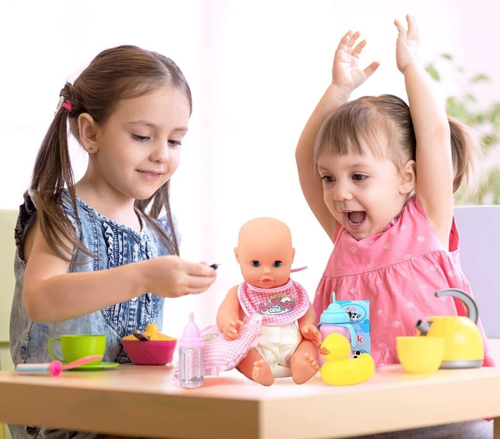 Moms Kids Baby Doll Feeding Accessory Set