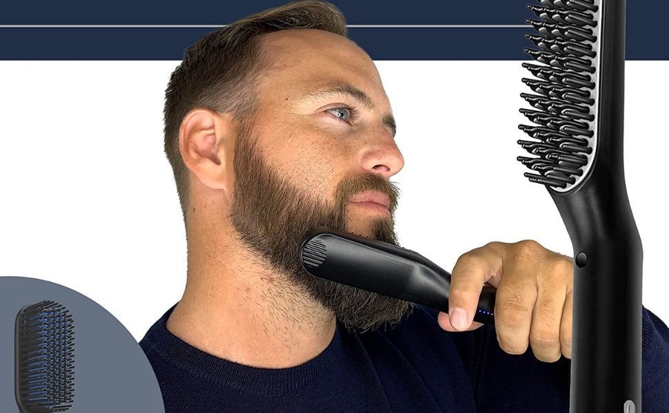 Keep the Beard Neat on Vacation Nights with This Straightener