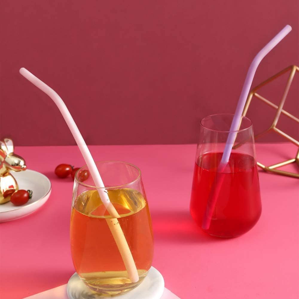 Tegion Short Reusable Silicone Straws for Kids Toddler Baby Drinking,  Cocktail Glass, Wine Tumbler, Coffee Mugs, Take and Toss Straw Cup, Small  Kids