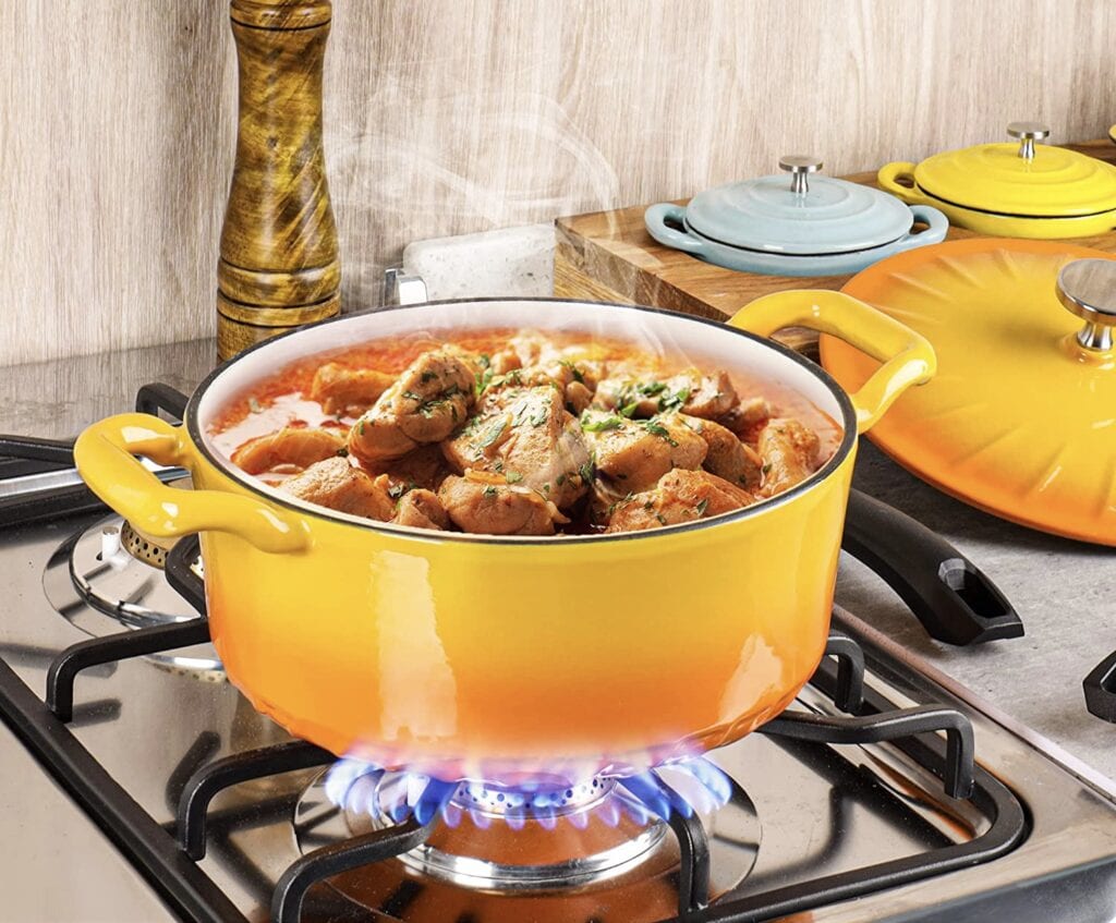 FYI, Pioneer Woman enameled cast iron dutch oven in the clearance