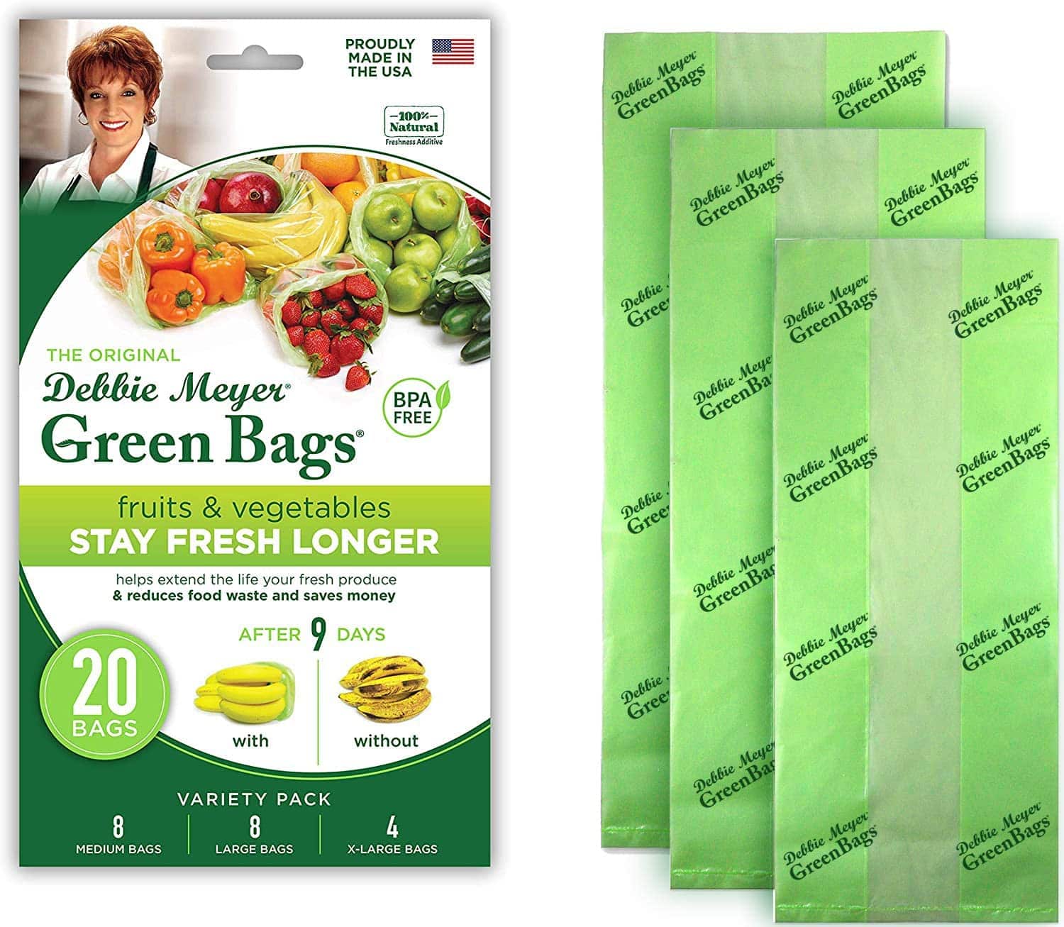 Debbie Meyer Home Collection 4piece Set of XL GreenBoxes 