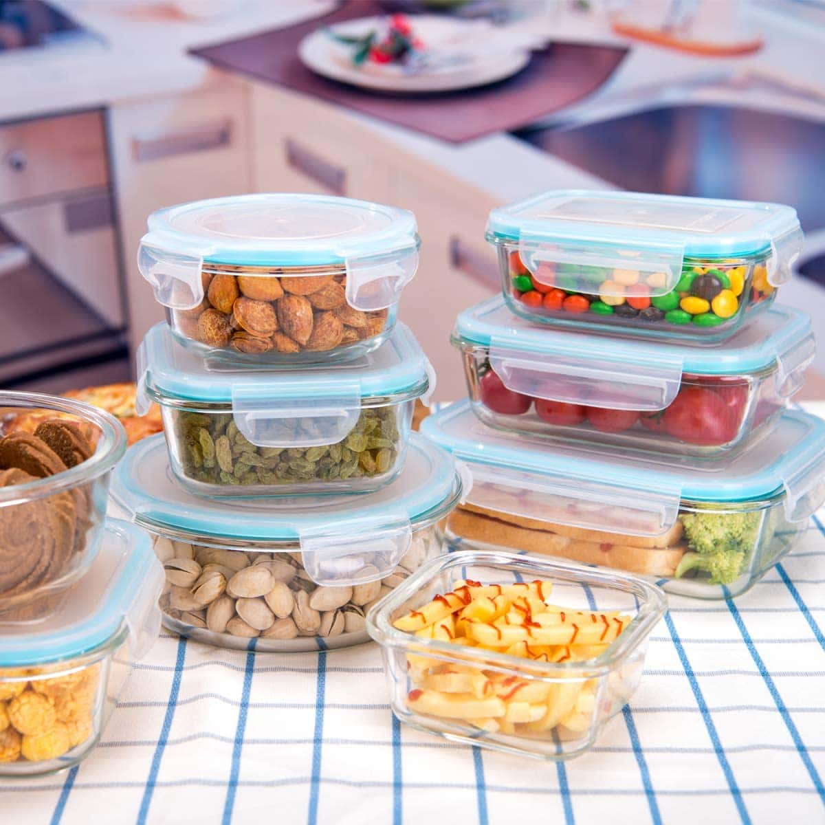 8-oz. Square Clear Deli Containers with Lids | Stackable, Tamper-Proof  BPA-Free Food Storage Containers | Recyclable Space Saver Airtight  Container