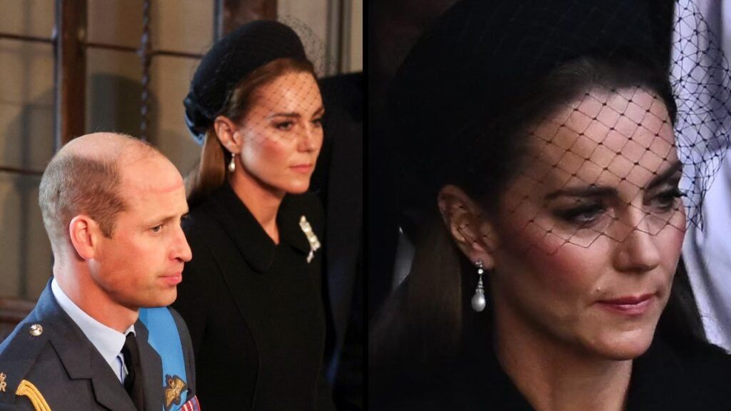Kate Middleton Wears Princess Diana’s Earrings for Queen’s Procession