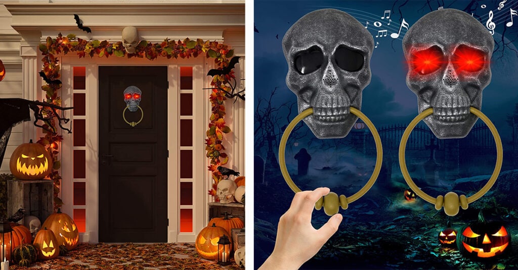 Halloween Skeleton Ouija Board Coir Door Mat, Welcome Halloween