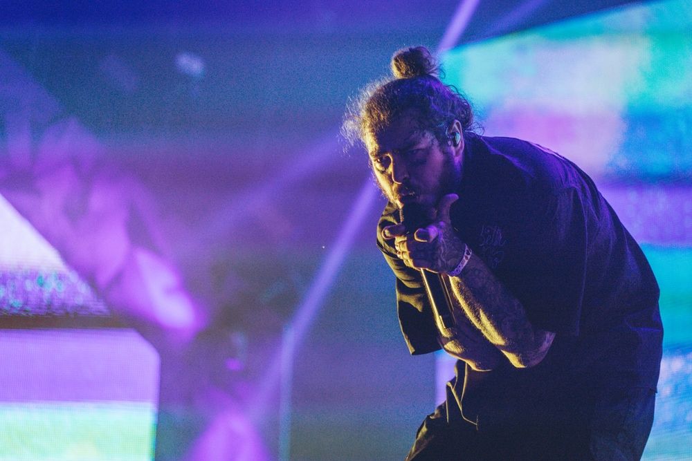 Post Malone Gets Newborn Daughter's Initials Tattooed on His Forehead