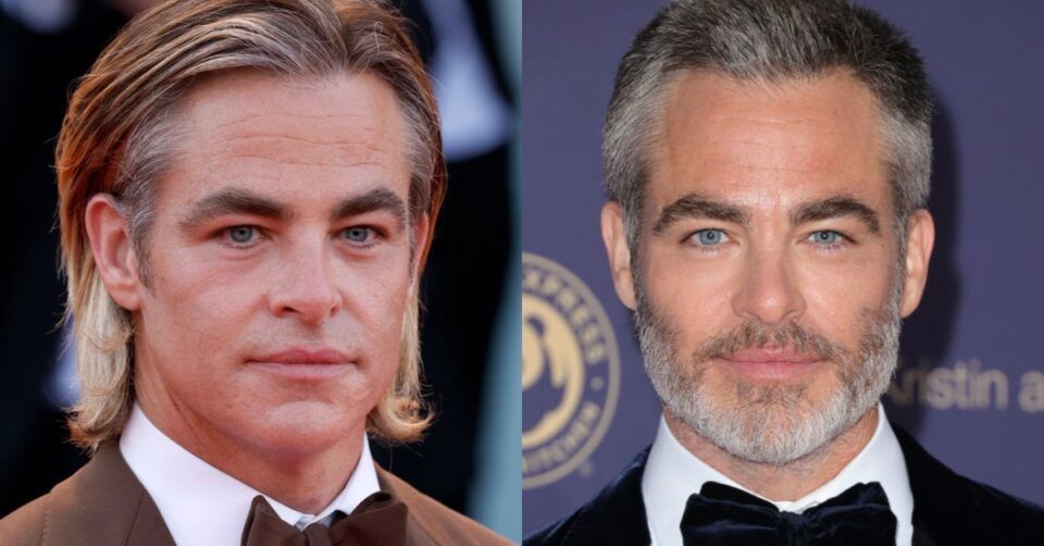Chris Pine Embraces his Natural Grays With New Short Haircut