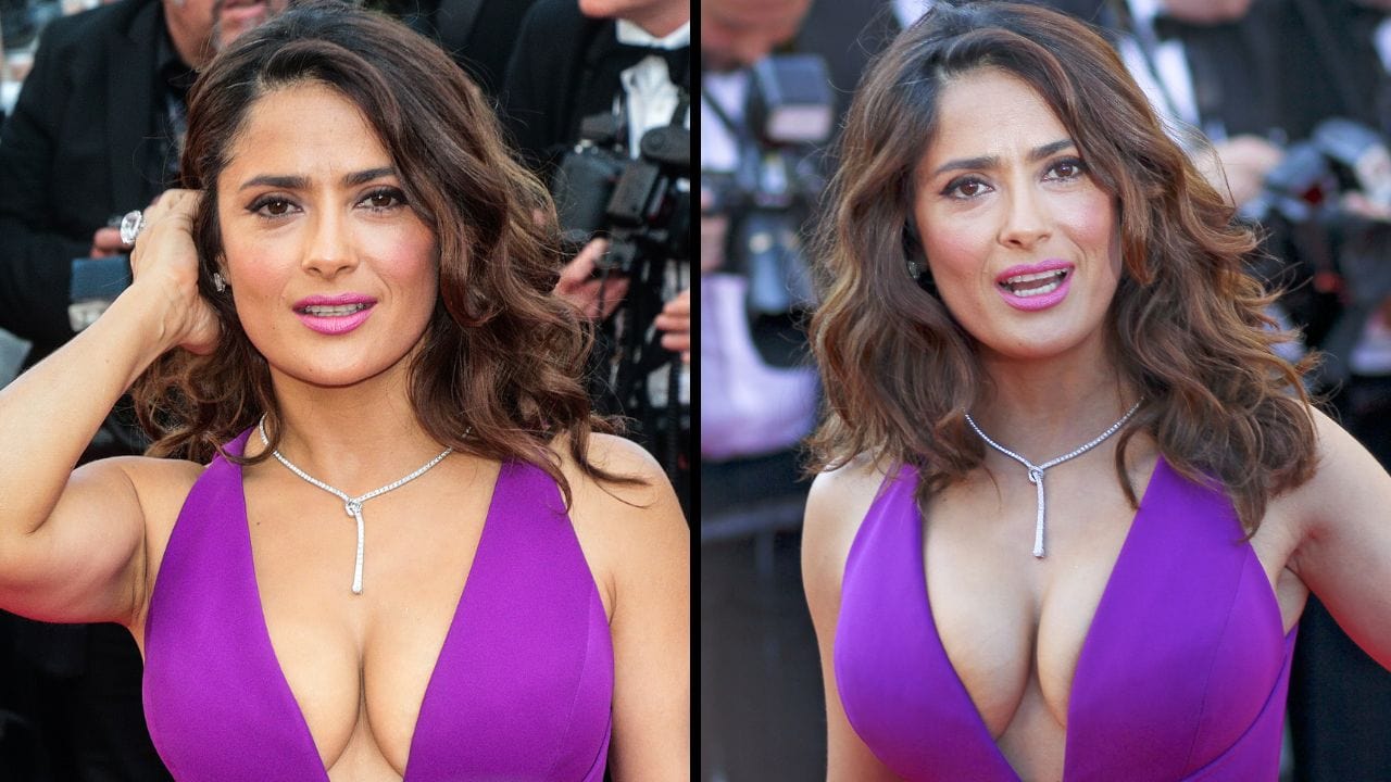 Salma Hayek says that her breasts have naturally gotten bigger