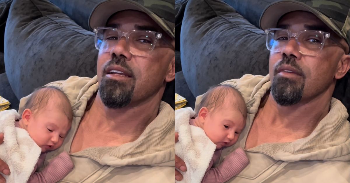 Shemar Moore Visits Mom's Grave with Baby Frankie in New Photo