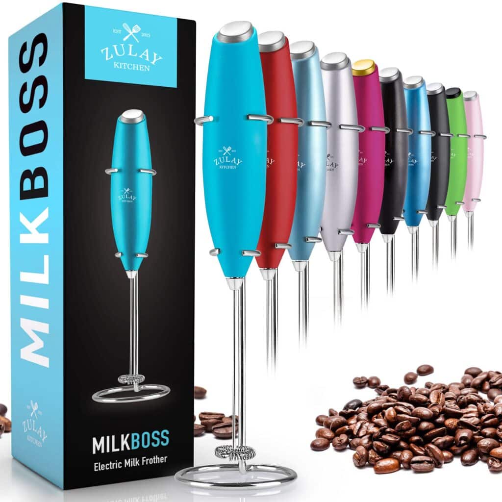 Zulay Milk Bliss 180 Degree Foldable Milk Frother Travel-Friendly