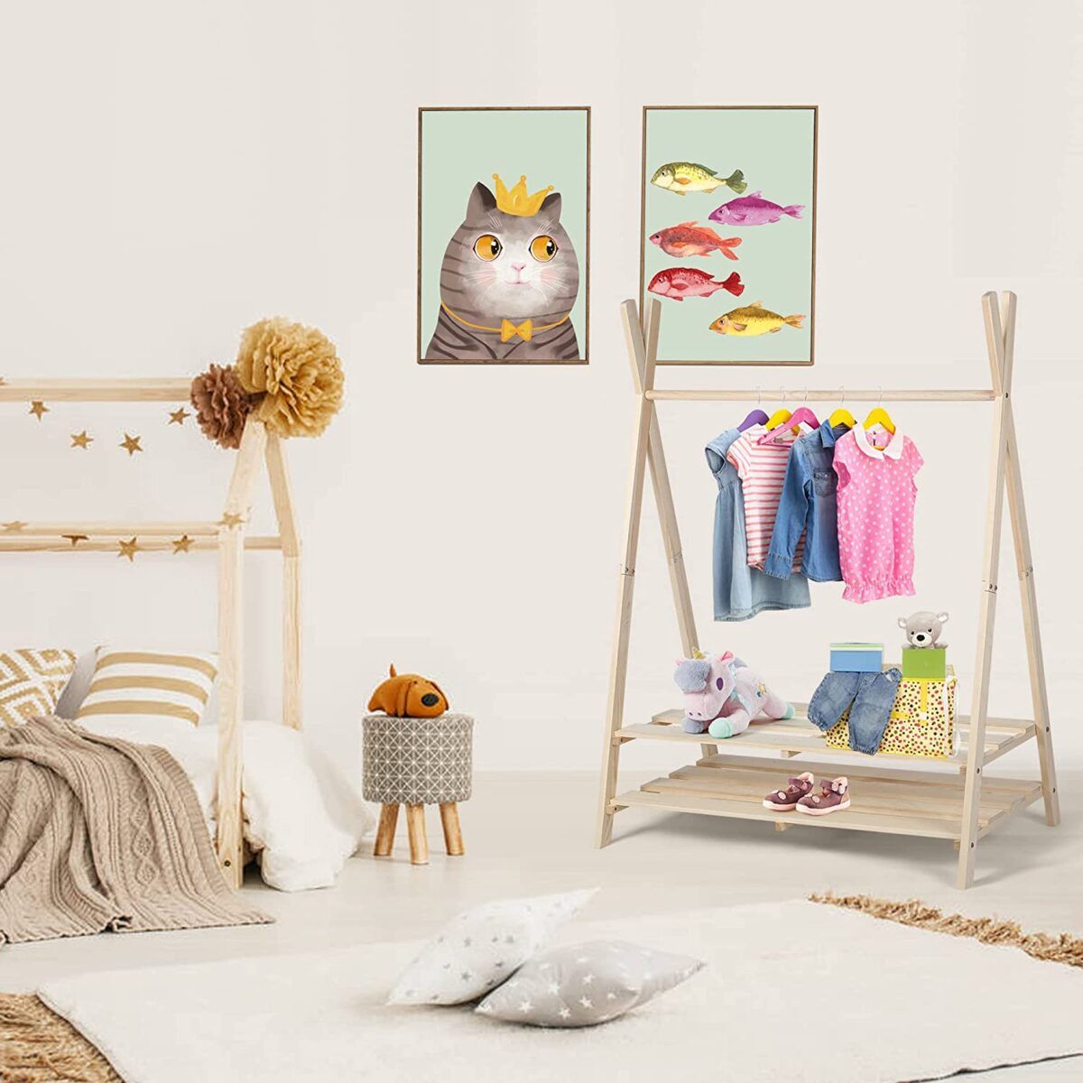 Discover the best ways to store kids clothes without a dresser! Our