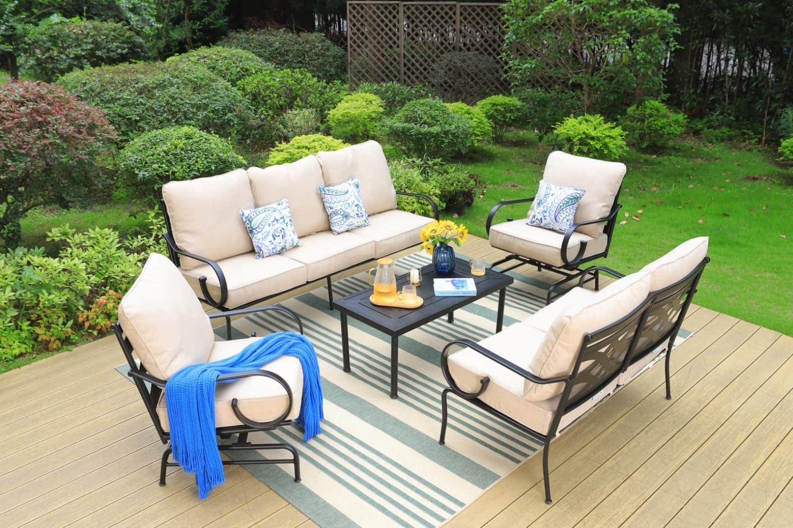 Most comfortable patio online conversation sets