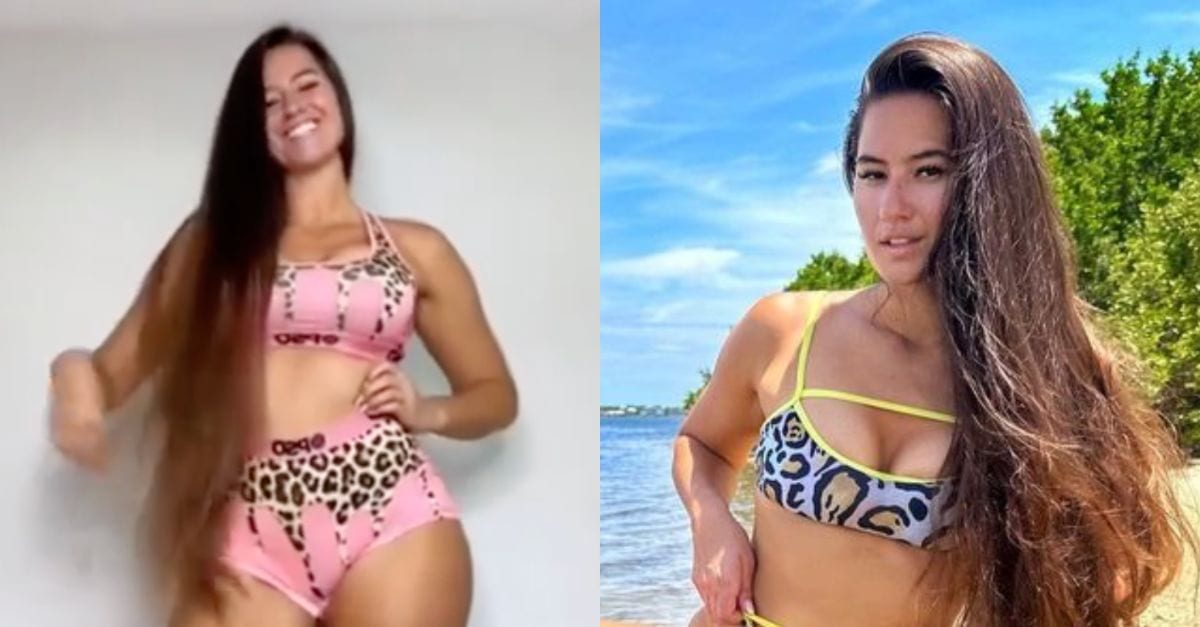 7ft Model Shares Bikini Photo That Shows Her 4ft Legs