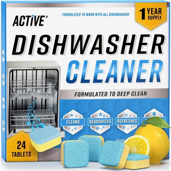 24 Pack Dishwasher Cleaner and Deodorizer Tablets