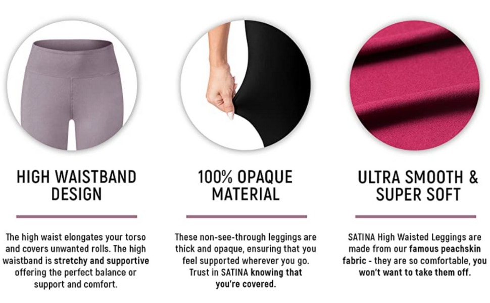 What You Should Know About SATINA High Waisted Women's Leggings Before You  Buy